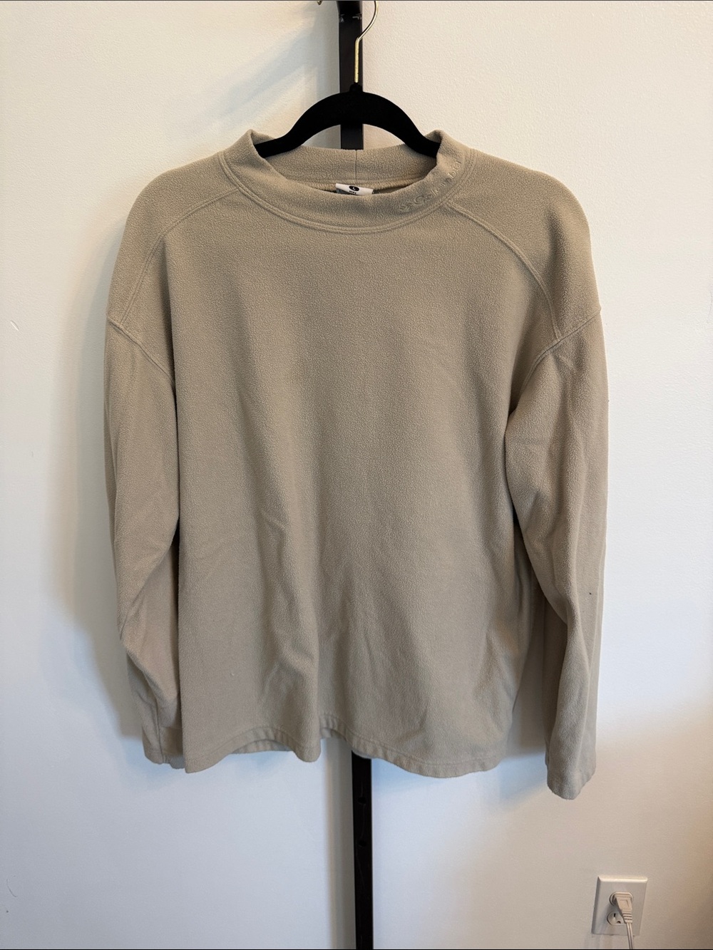 Men's Crewneck Pullover Sweater in Beige